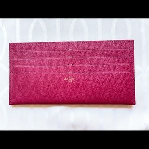 Louis Vuitton Felicie Fuchsia Card Insert Wallet